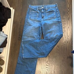 Jcrew full length wide leg jean- size 30 T